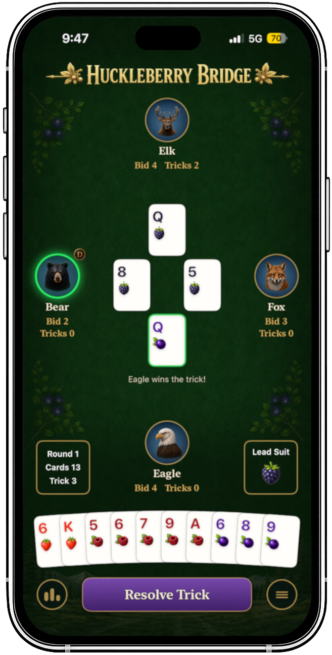 Huckleberry Bridge gameplay screenshot